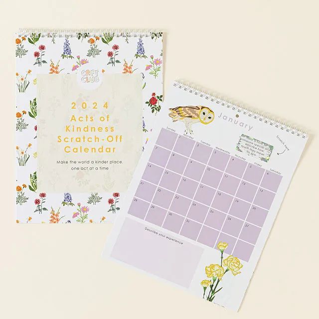 Acts of Kindness Scratch Off Calendar | UncommonGoods