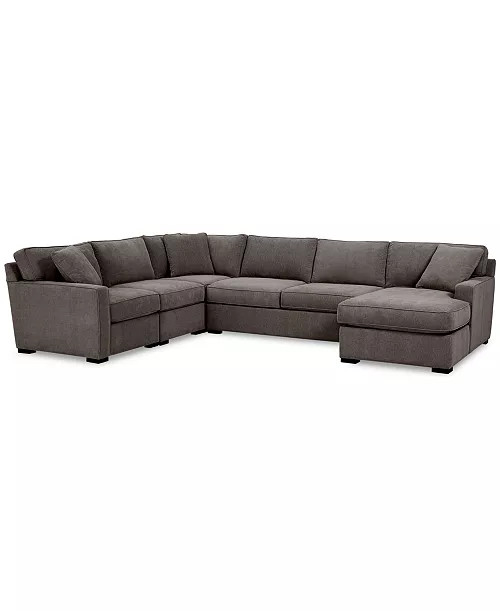 Radley 5-Pc. Fabric Chaise Sectional Sofa with Corner Piece | Macy's