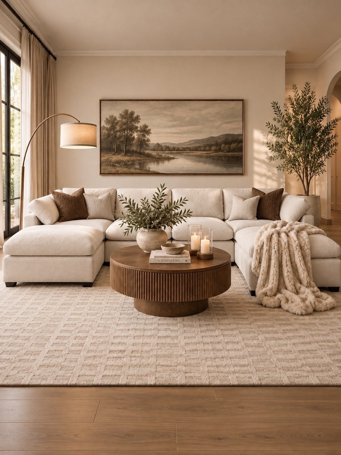 The kind of living room I never want to leave. Warm wood tones, creamy neutrals + cozy layers make this space feel collected and inviting without feeling busy.

#LTKHome #LTKSeasonal