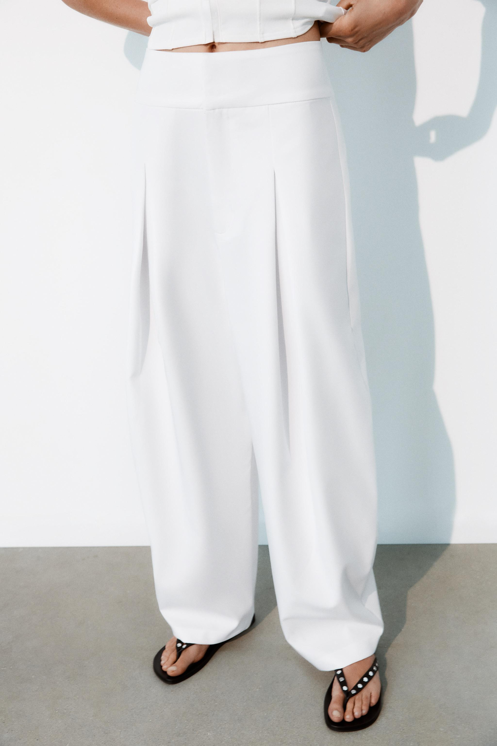 PLEATED BALLOON PANTS | Zara US