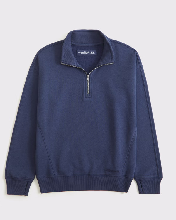 essential quarter-zip sweatshirt | Abercrombie & Fitch (US)