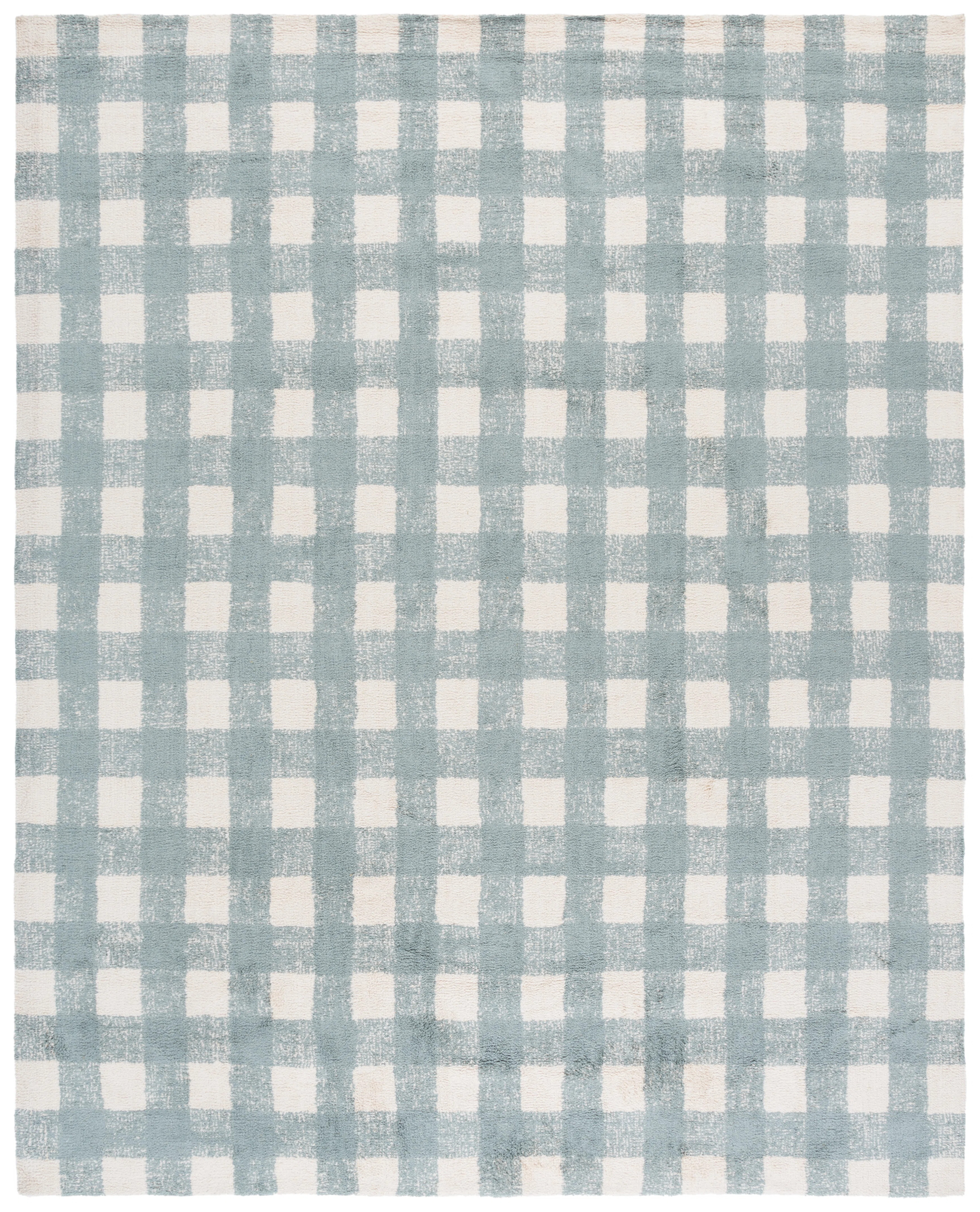 Kynlee Hand Woven Recyclyed Cotton Pile Machine Washable Plaid Rug | Wayfair North America