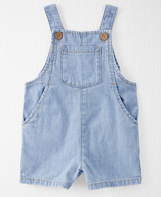 Little Planet by Carter's Baby Boys Organic Cotton Chambray Shortall - Macy's | Macy's