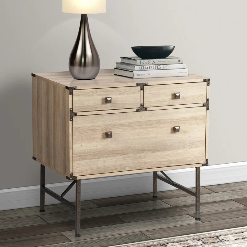 Jo 30.6'' Wide 3 -Drawer Lateral Filing Cabinet | Wayfair North America