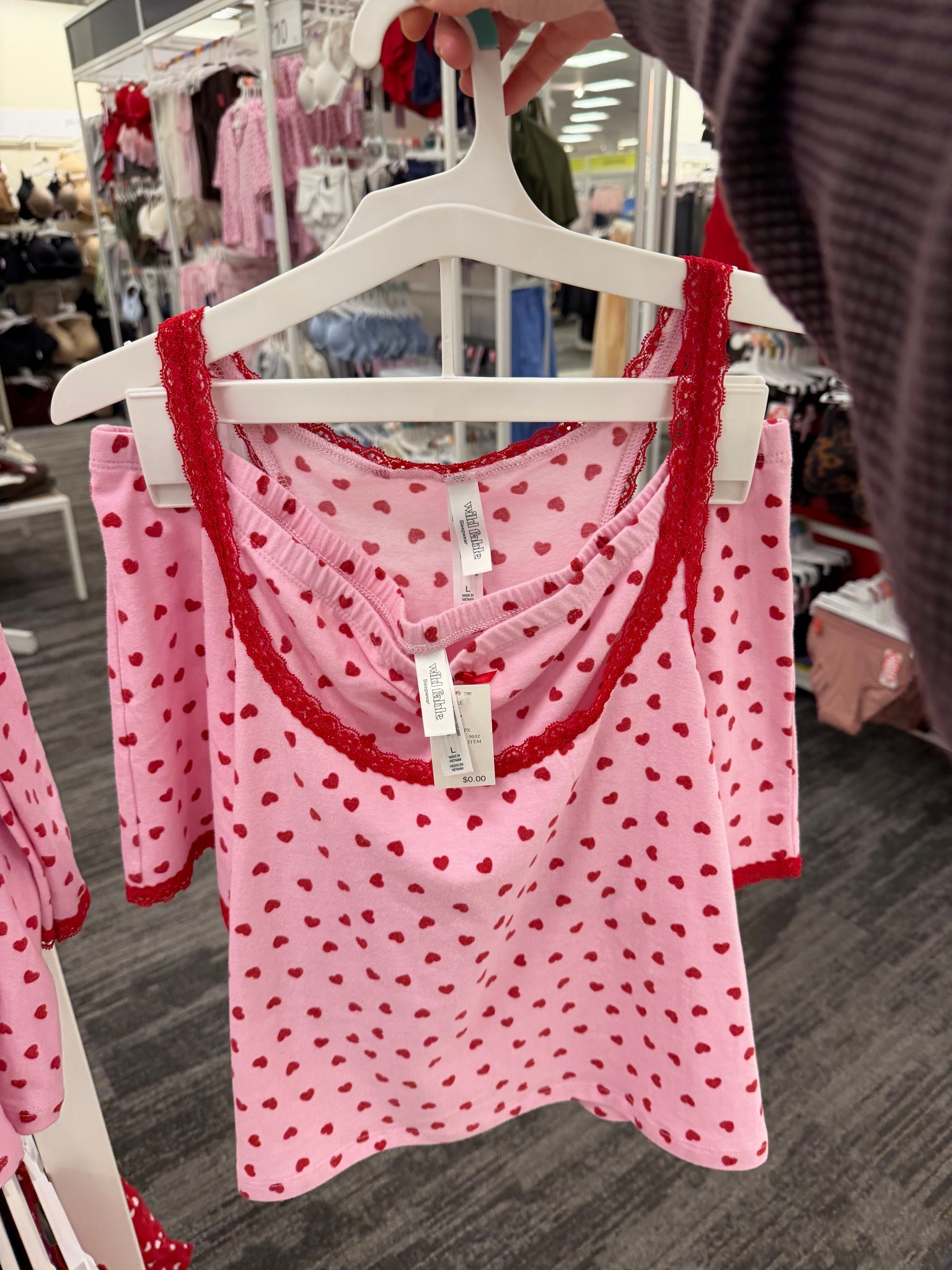 Cute Valentine’s Day pajama set from targett