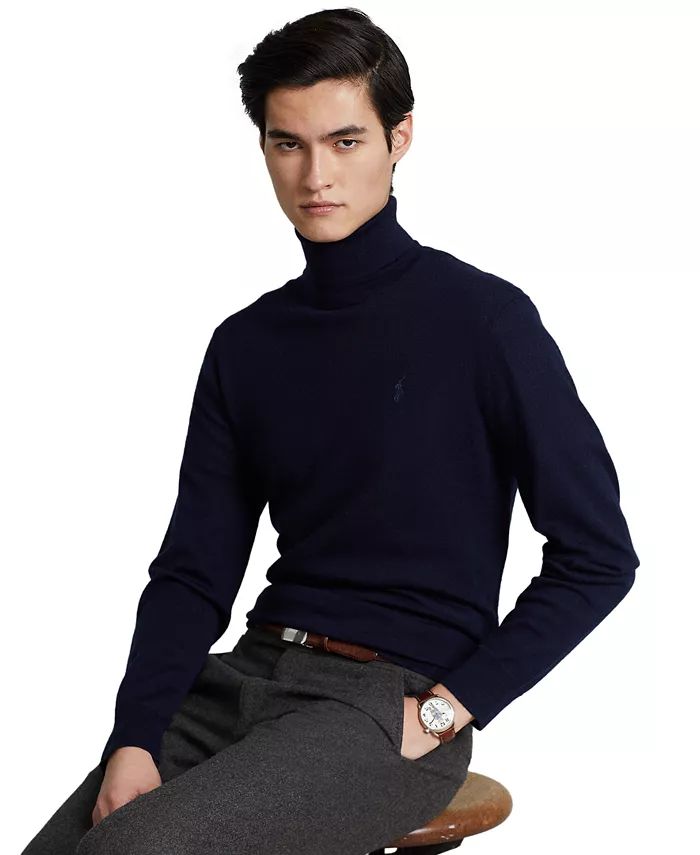 Polo Ralph Lauren Men's Washable Wool Turtleneck Sweater - Macy's | Macy's