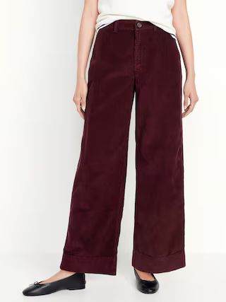 High-Waisted Wide-Leg Corduroy Pants | Old Navy (US)