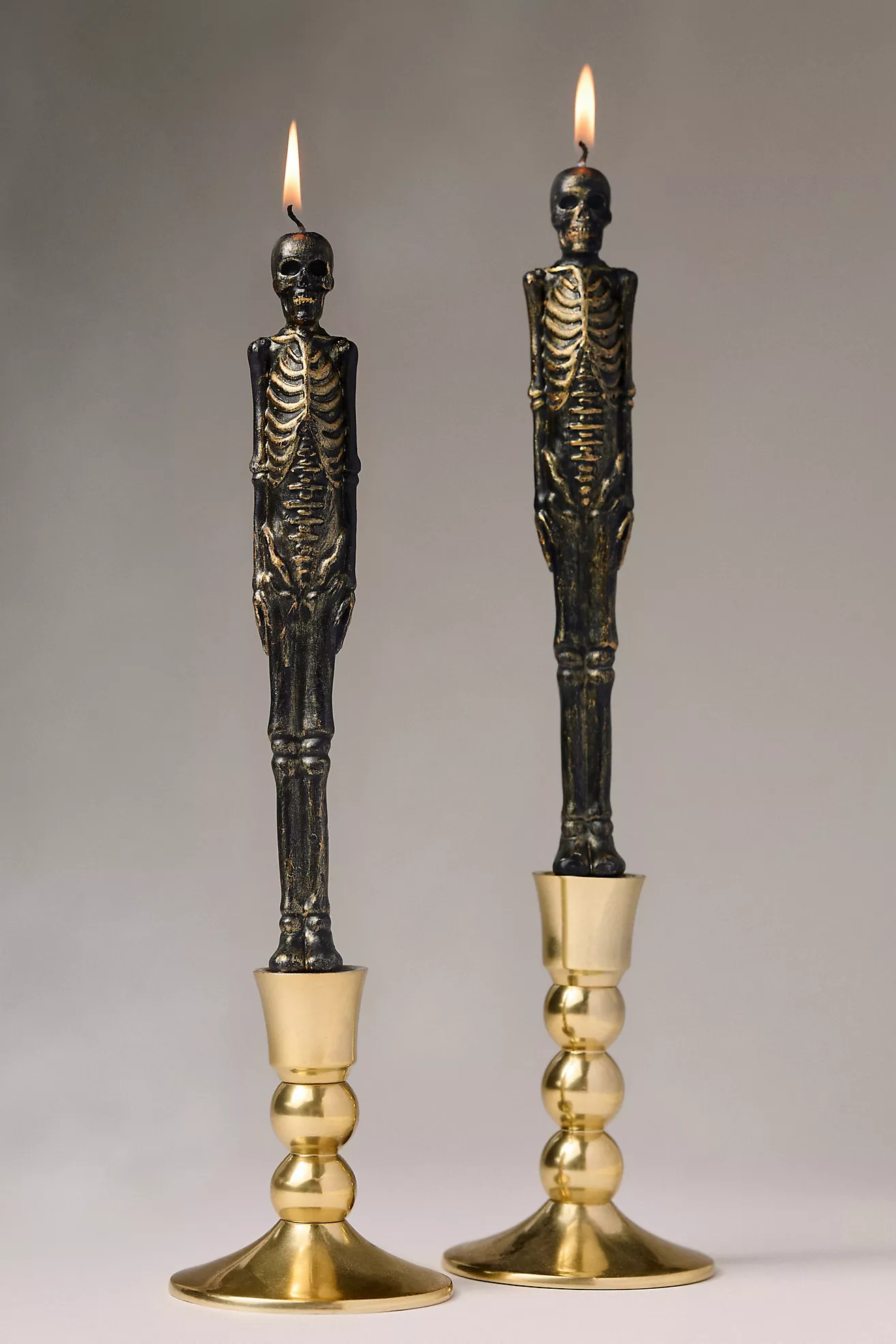 Skeleton Taper Candles, Set of 2 | Anthropologie (US)