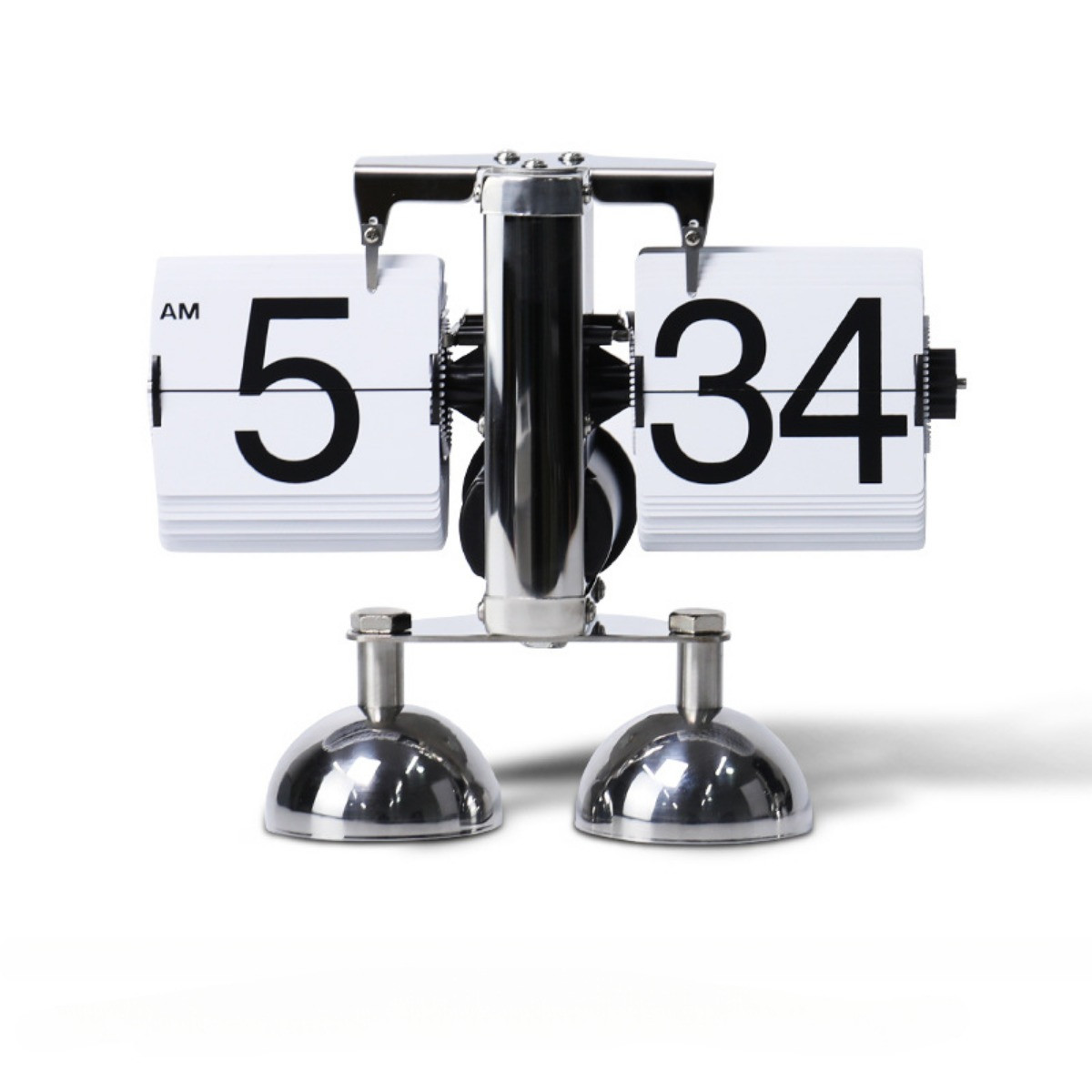 1pc automatic page turning clock desk stainless steel flip digital clocks vintage living room hom... | Temu Affiliate Program