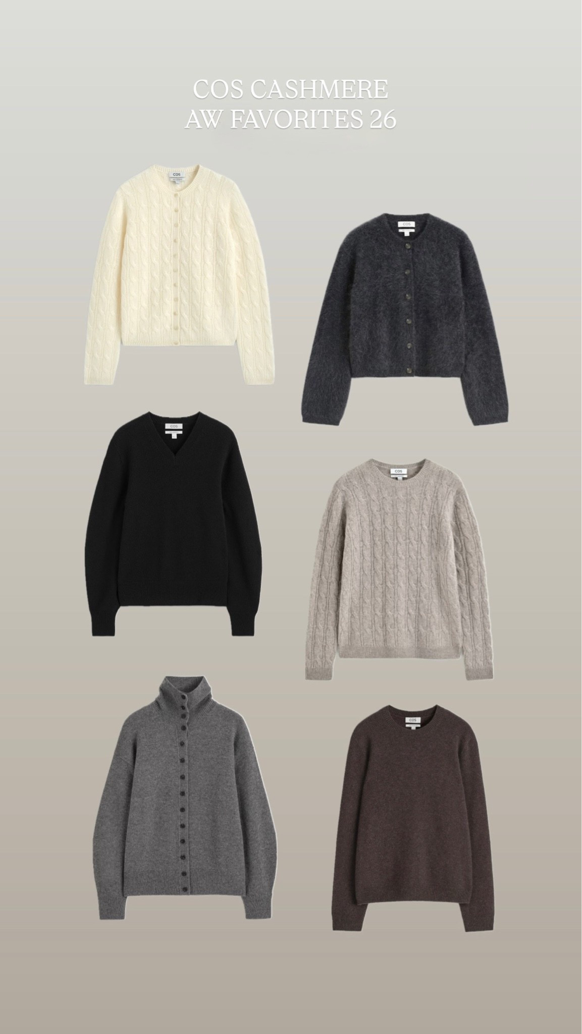 New Cos cashmere collection AW26

#LTKeurope #LTKstyletip #LTKautumn