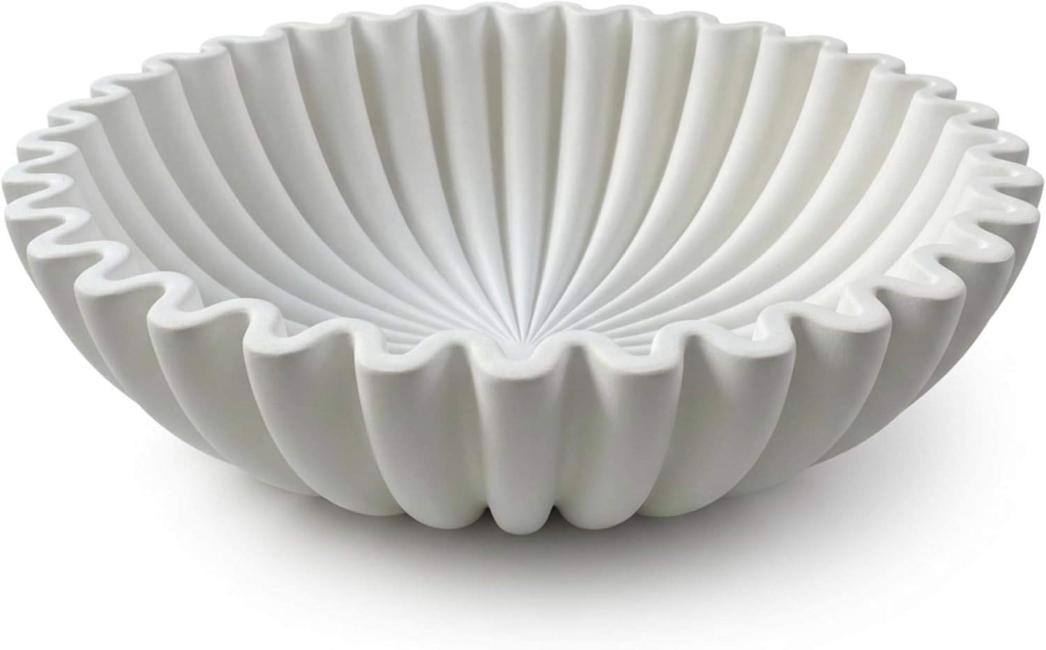 Amazon.com: OAKOA Large Decorative Bowl - White Decorative Bowls for Home Decor - Organic Modern ... | Amazon (US)