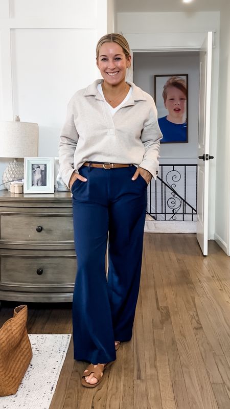 When comfy met chic. Small tops. True to size PETITE pants. QUALITAYYYY

#LTKworkwear #LTKfindsunder50 #LTKstyletip