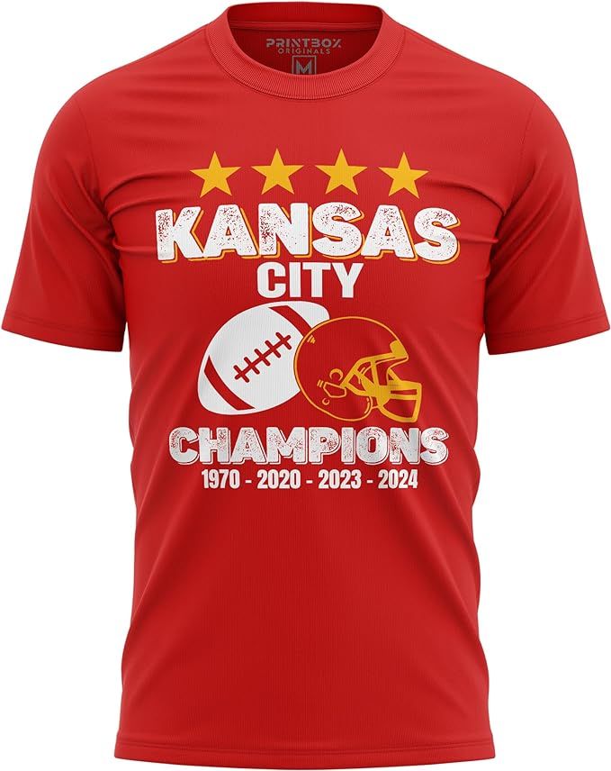Kansas City Champions 2024 Mens T Shirt, Kansas Shirts for Men, Football Game Day Winners Top | Amazon (US)