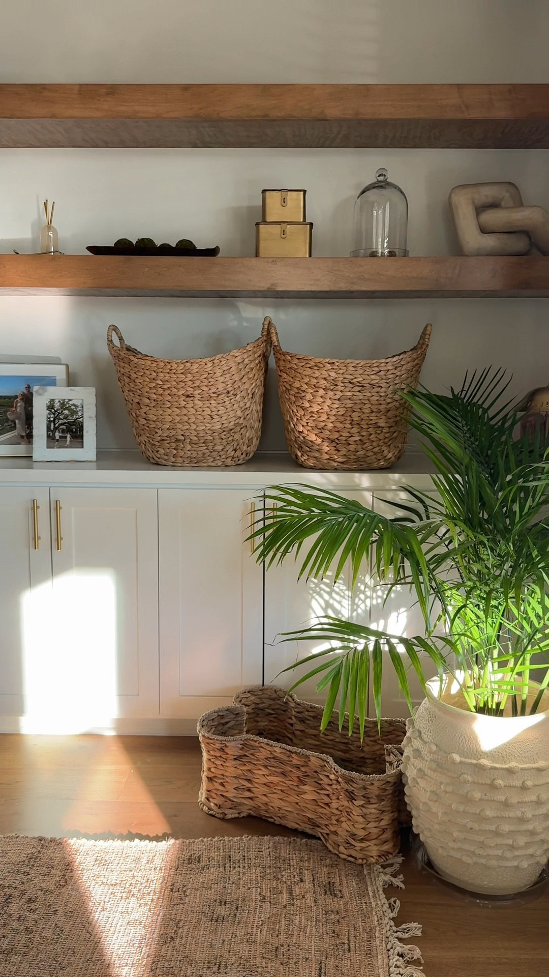 A windows open kind of afternoon 🤍 Restyled our living room shelves with a few simple neutral pieces and new baskets, linking everything here! 

#LTKSaleAlert #LTKHome