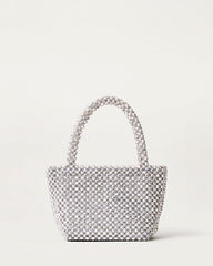Mina Beaded Mini Tote Silver | Loeffler Randall