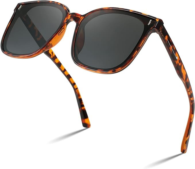 FEISEDY Women Oversized Vintage Polarized Sunglasses Square Cute Trendy Classic Simple Men B2758 | Amazon (US)