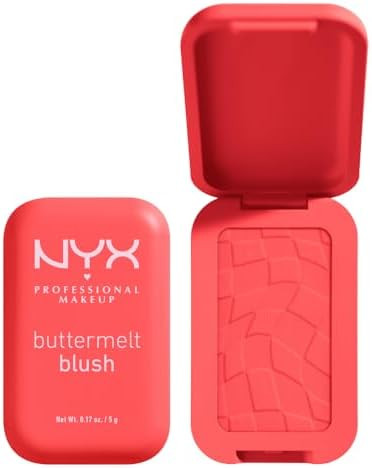 NYX PROFESSIONAL MAKEUP Buttermelt Powder Blush, Fade and Transfer-Resistant Blush, Up to 12HR Ma... | Amazon (US)
