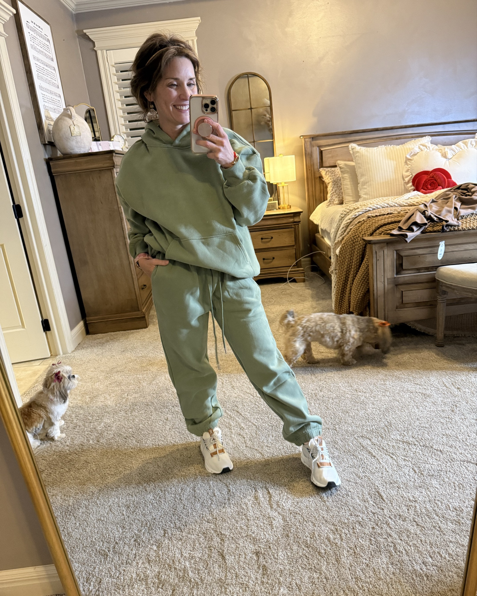 Love this cozy oversized sweatsuit and this color 🤍 wearing a small and oversized 

Crazy Busy Mama

#LTKOver40 #LTKStyleTip #LTKFindsUnder50