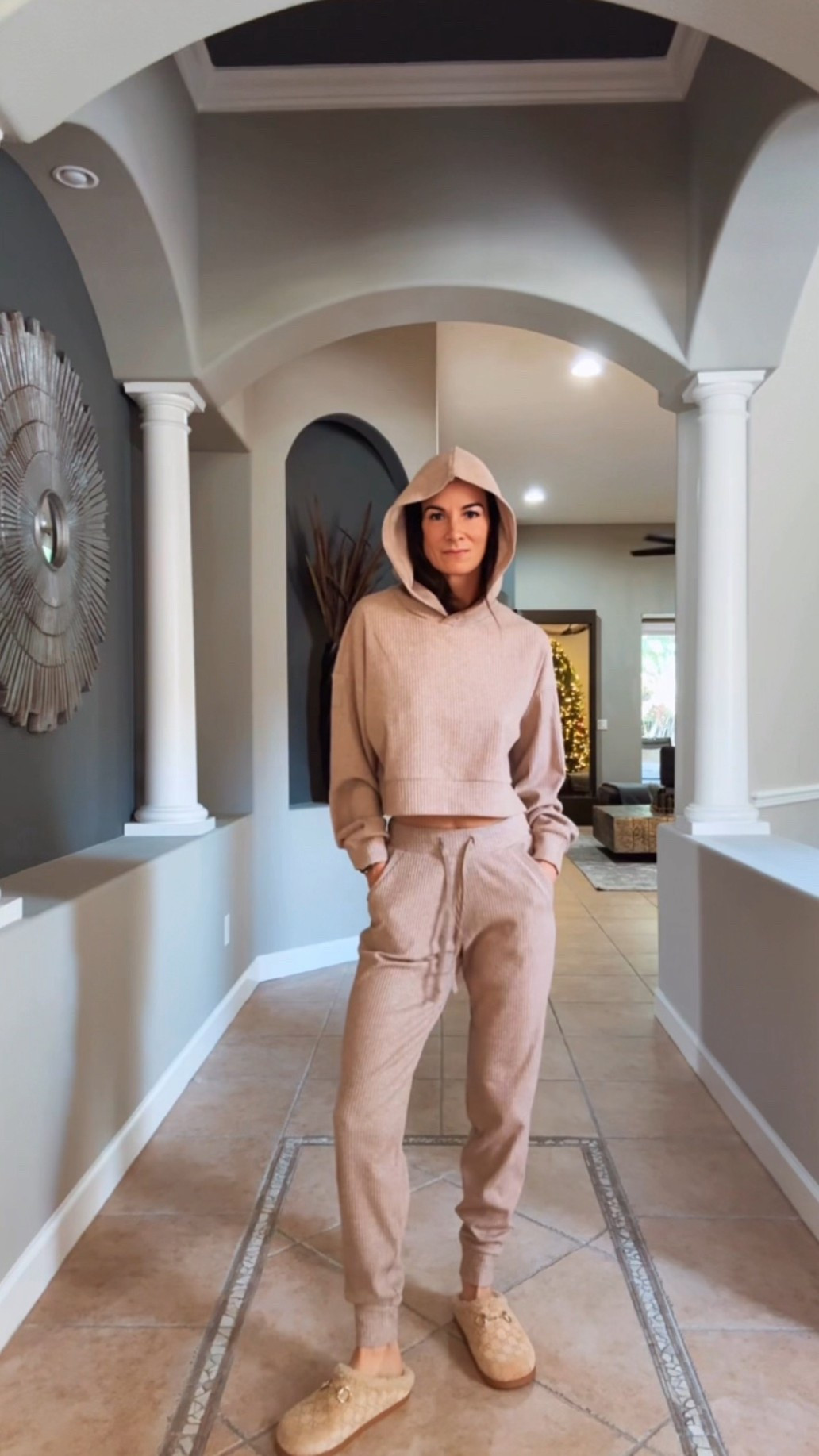 Neutral sets + cozy slippers = my kind of uniform 🤍
Soft, comfy, and effortlessly pulled together… because loungewear should still serve a look. This is one of those sets you’ll reach for on repeat — errands, coffee runs, couch time, all of it.

Proof that comfy doesn’t have to be boring.
Wearing XXS pants XS hoodie

#NicoleColeeStyle #CozyChic #NeutralStyle #LoungewearLooks #EverydayUniform #EffortlessStyle #CasualChic #FashionOver40 #StyledComfort #LTKStyle #LTKFinds #WeekendWear #ElevatedBasics #nicolecolee #alo #alopartner #fashionblogger 

#LTKootd #LTKGiftGuide #LTKHoliday