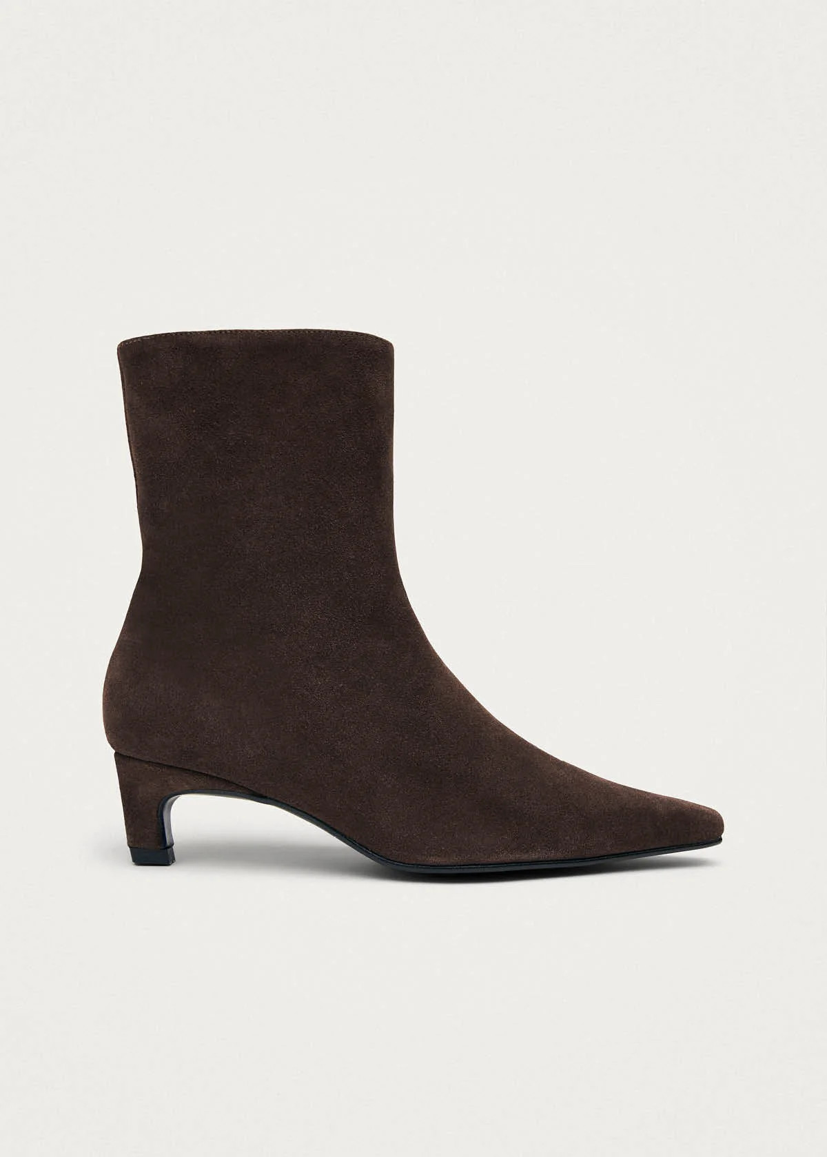 Ambar Suede Brown Leather Ankle Boots | ALOHAS (Global)