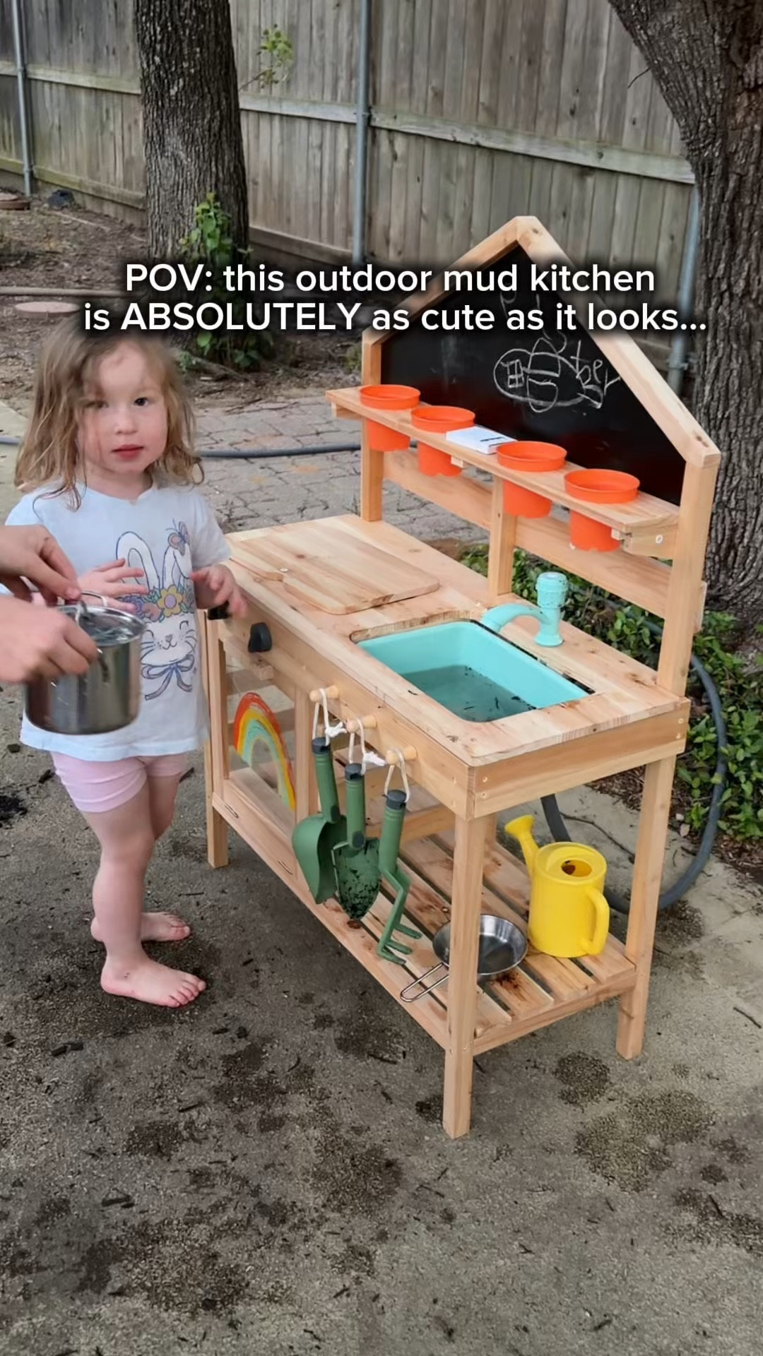 I grabbed this outdoor mud kitchen for my toddler… and was surprised how much ALL my kids love it! 😍 #samspartner  #affiliatelink 

Here’s why it’s so good:
• Hooks up to your garden hose for a REAL working sink
• Comes with pots, pans, and gardening tools
• Built-in chalkboard for pretend play
• Flower pots for planting + sensory play
• Turns into a full backyard “restaurant,” mud kitchen, or garden station

We set ours up as a little garden area and it keeps them busy forever. Like… actual independent play 🙌

Perfect for spring and summer if you want kids outside, creative, and off screens.



Save this toddler gift idea and tag another toddler mom! 

Follow along for more fun ideas for every season!