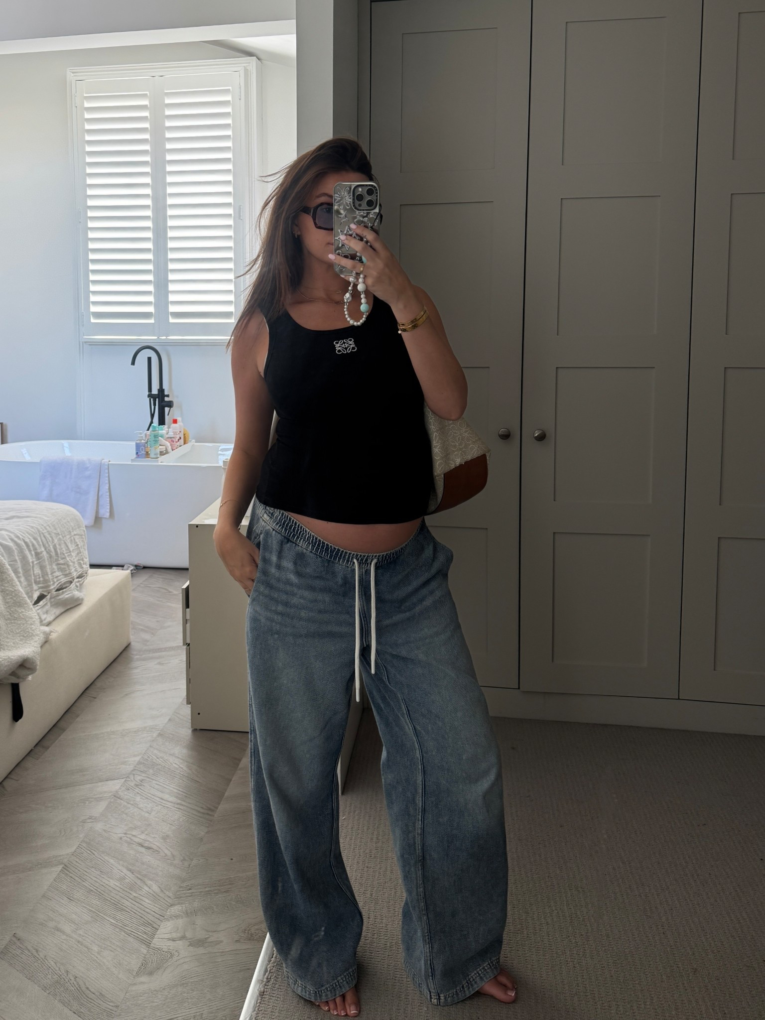 Not maternity jeans but I’m obsessed!! Drawstring jeans >>>> 

#LTKstyletip #LTKmaternity #LTKsummer