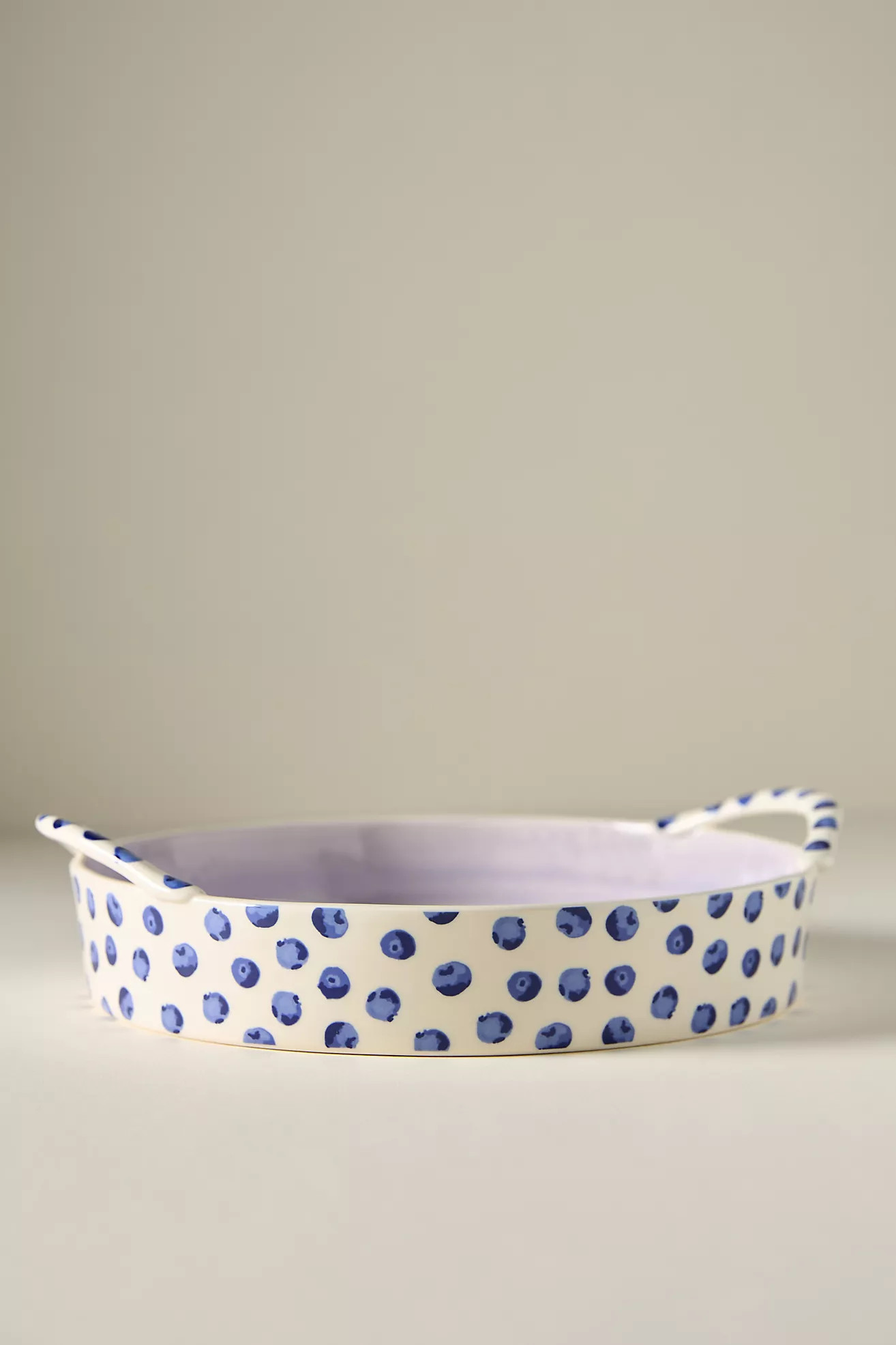 Berry Icon Handpainted Stoneware Pie Dish | Anthropologie (US)