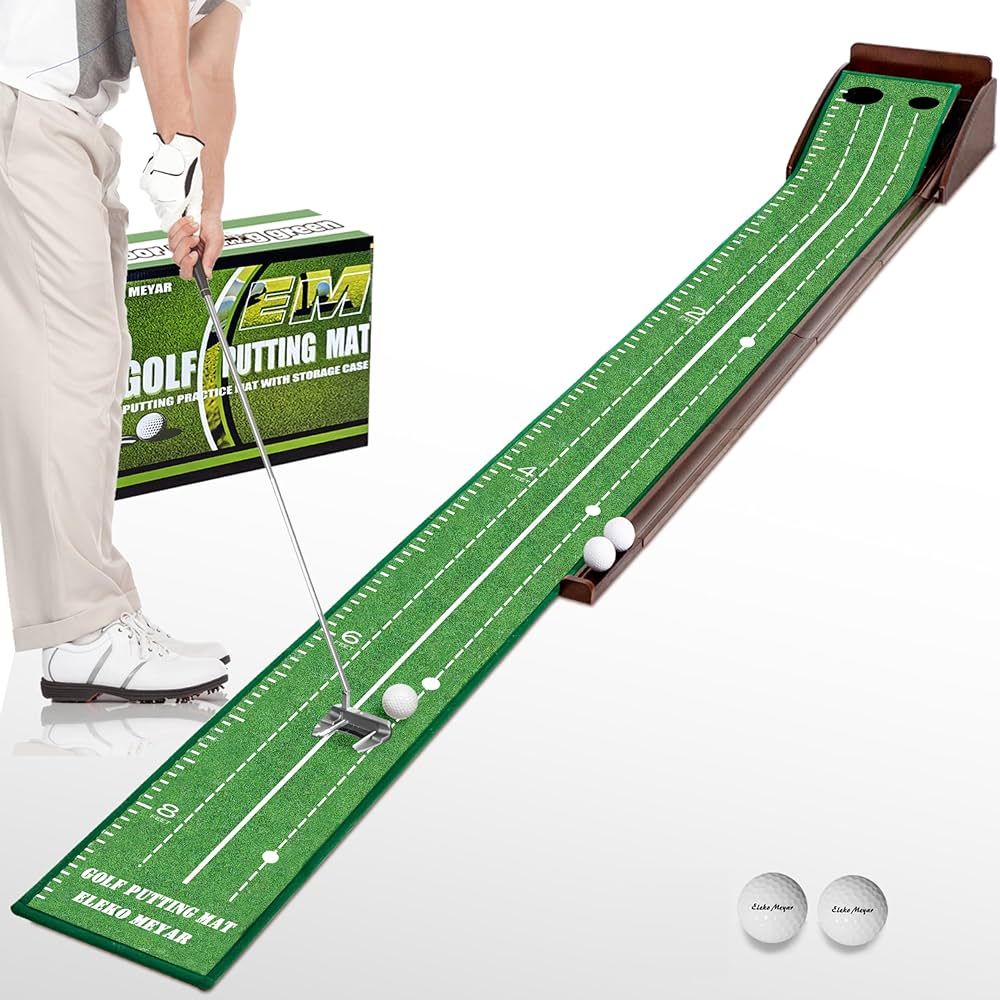 Putting Green Putting matt for Indoors Golf Putting Mat - Indoor Putting Green with Ball. Putting... | Amazon (US)