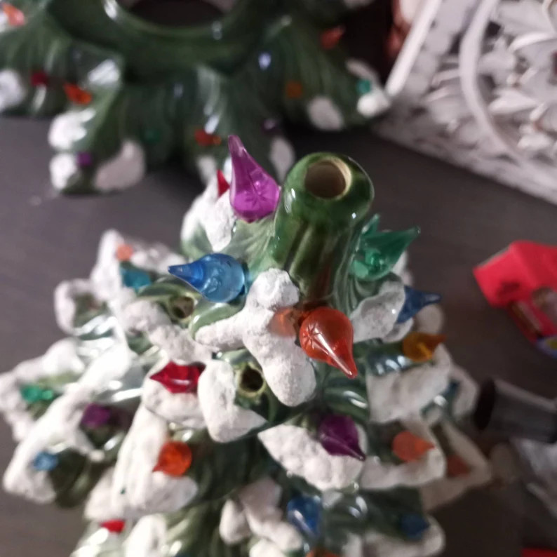 Vintage 1979 Cerami Christmas Tree With Plastic Lights. No | Etsy | Etsy (US)