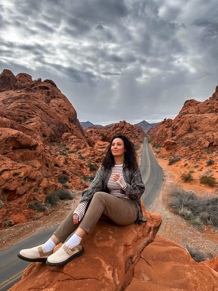 Granola girl doing granola girl things 🐏🪨🔥🌵 I love these shoes! They’re stiff at first but once they break in they’re incredible! Camping outfit , hippie outfit , easy outfit , flannel shirt outfit , neutral outfit , hiking outfit , Instagram outfit 

#LTKsalealert #LTKstyletip #LTKSeasonal