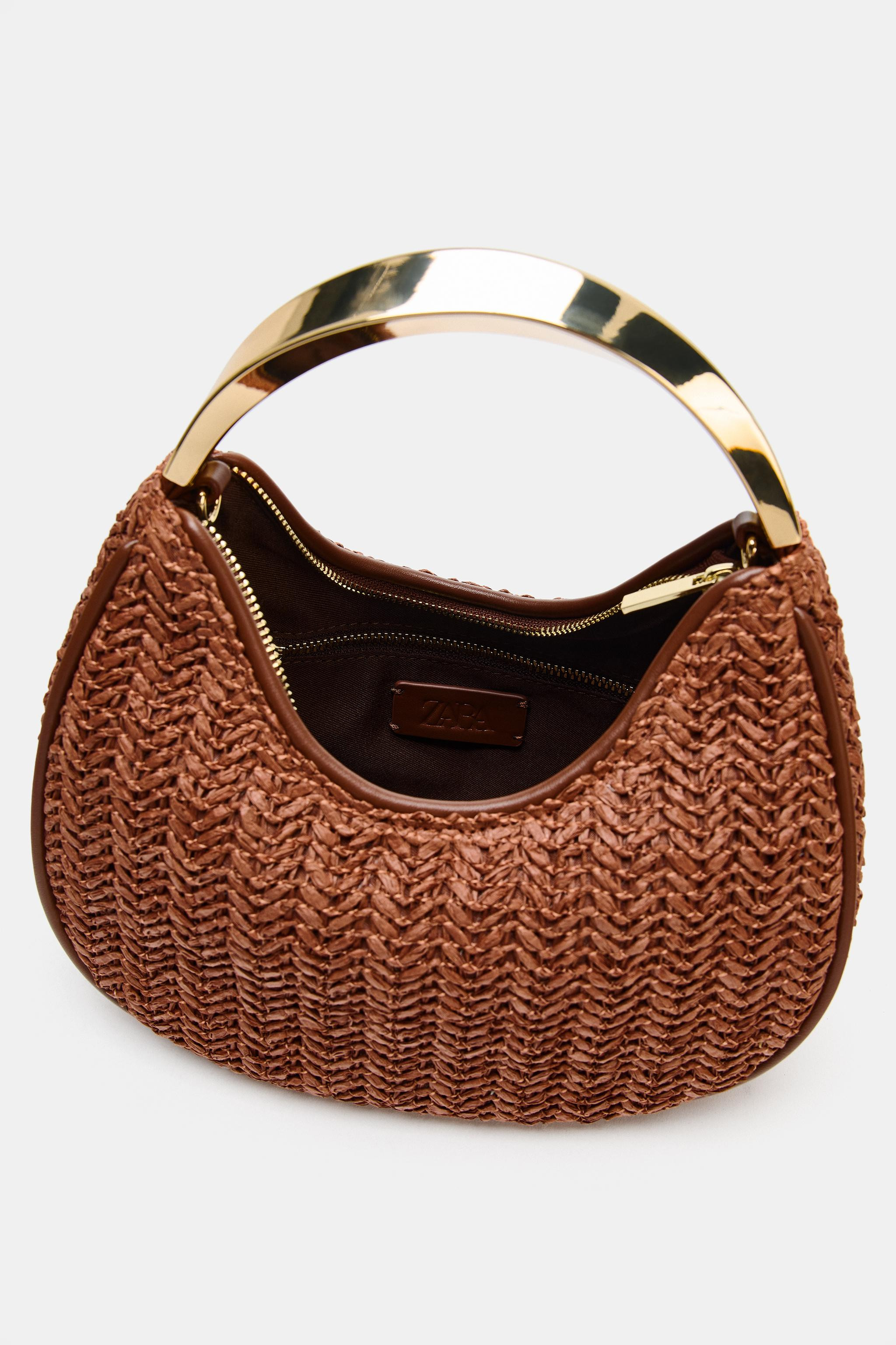 BAG WITH METAL HANDLE DETAIL | Zara UK