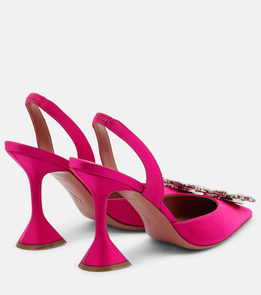 Begum embellished satin slingback pumps | Mytheresa (INTL)
