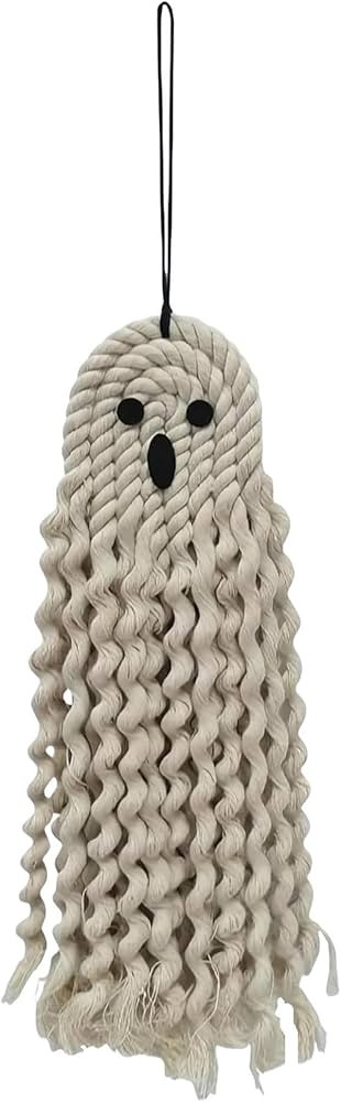 Halloween Decorations Ghost Decor Macrame Wall Hanging Home Ornaments Indoor Outdoor Party Scary ... | Amazon (US)