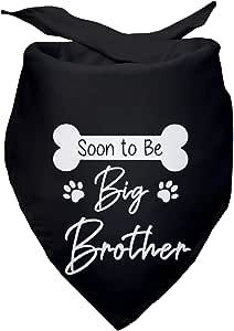 Soon to Be Big Brother Dog Bandanas Gender Revealing Dog Scarf Photo Prop Pregnancy Announcement ... | Amazon (US)