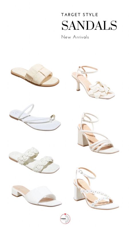 Target White/Cream Slides and Heel Sandals Spring Footwear #target #targetstyle #anewday #universalthread #springsandals #whiteslides #whiteheels #summersandals  

#LTKstyletip #LTKfindsunder50 #LTKshoecrush