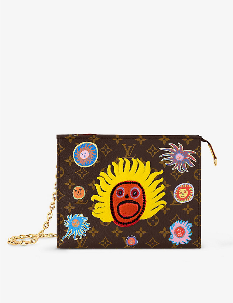 Louis Vuitton x Yayoi Kusama Faces graphic-print coated-canvas toiletry pouch | Selfridges
