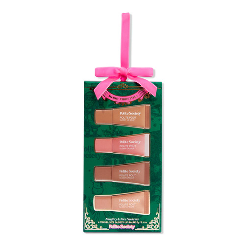 Naughty & Nice Neutrals 4 Travel Size Glossy Lip Balms - Polite Society | Ulta Beauty | Ulta