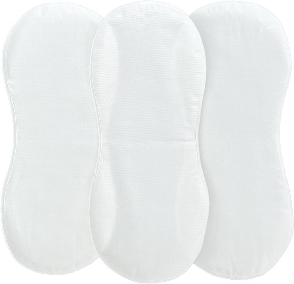 Quilted Bamboo Changing Pad Liner, Fits in Peanut Shaped Changing Pads, Super Soft Peanut Changer... | Amazon (US)