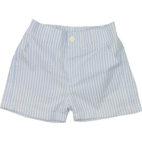 Blue Seersucker Boy's Shorts | Cecil and Lou