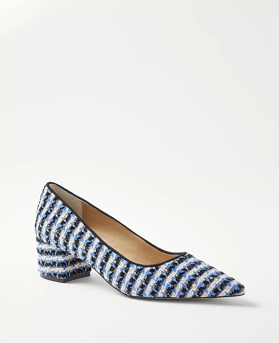 Tweed Block Heel Pumps | Ann Taylor (US)