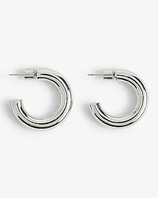 Medium Tube Hoop Earrings | Express