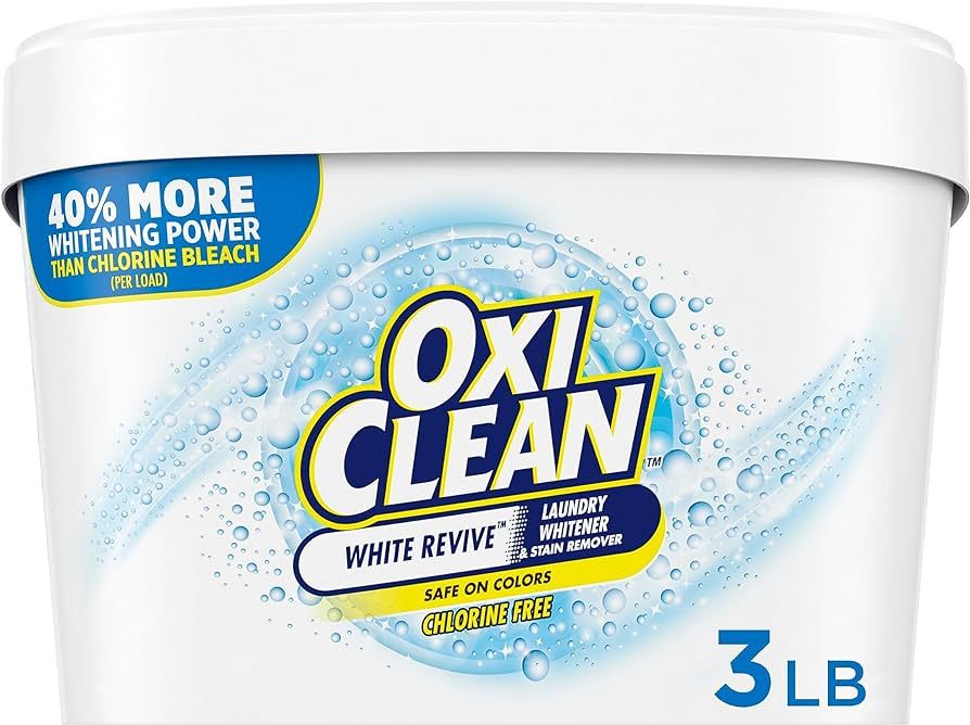 OxiClean White Revive Laundry Whitener and Stain Remover Powder, 3 lb | Amazon (US)