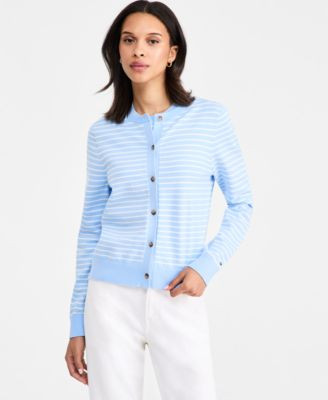 Tommy Hilfiger Women's Button-Front Knit Cardigan - Ecru | Macy's