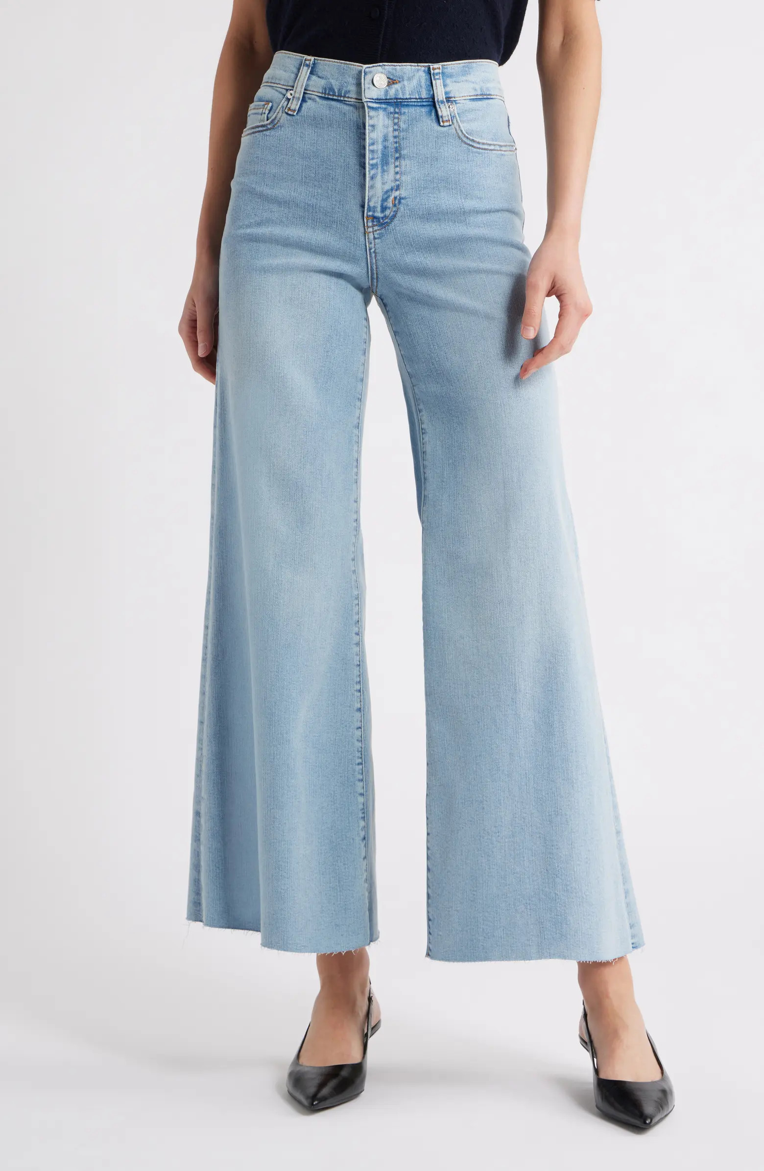 Le Palazzo Crop Wide Leg Jeans | Nordstrom