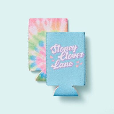 2pk Slim Can Drink Sleeve Rainbow Tie-Dye/Blue - Stoney Clover Lane x Target | Target