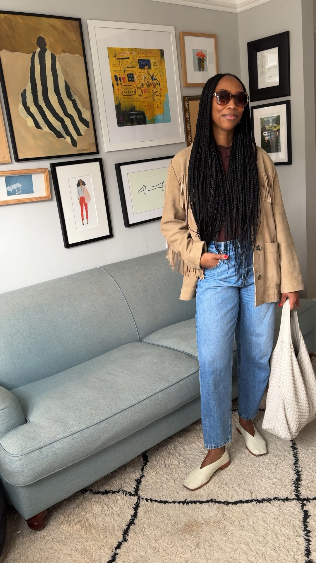 Spring suede jacket spring fashion spring look fringe jacket 