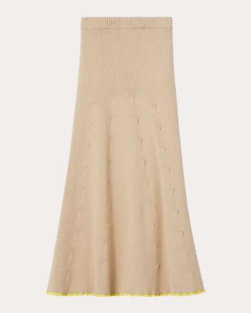 Fly Ribbed Knit Skirt | Olivela