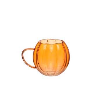 11.8oz. Orange Pumpkin Shape Glass Mug by Ashland® | Michaels | Michaels Stores