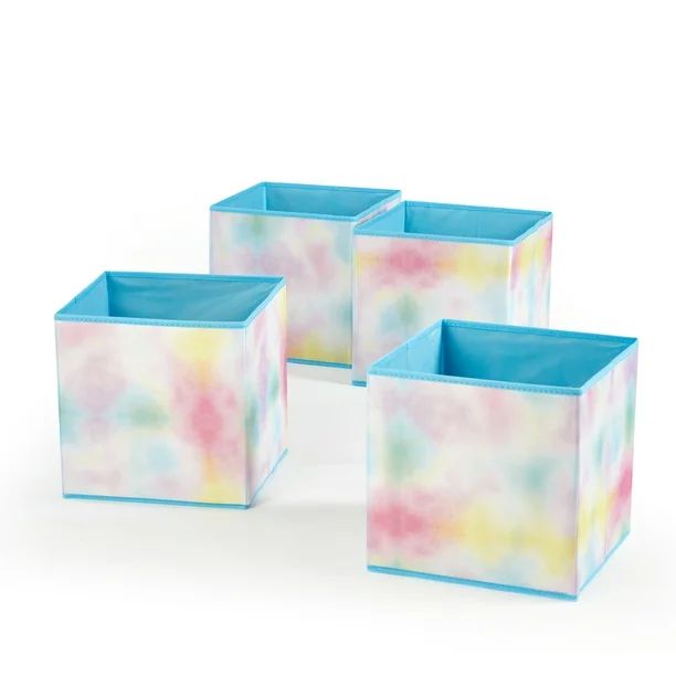 Heritage Club Rainbow Toy Storage Cube, Tie Dye (Set of 4) | Walmart (US)