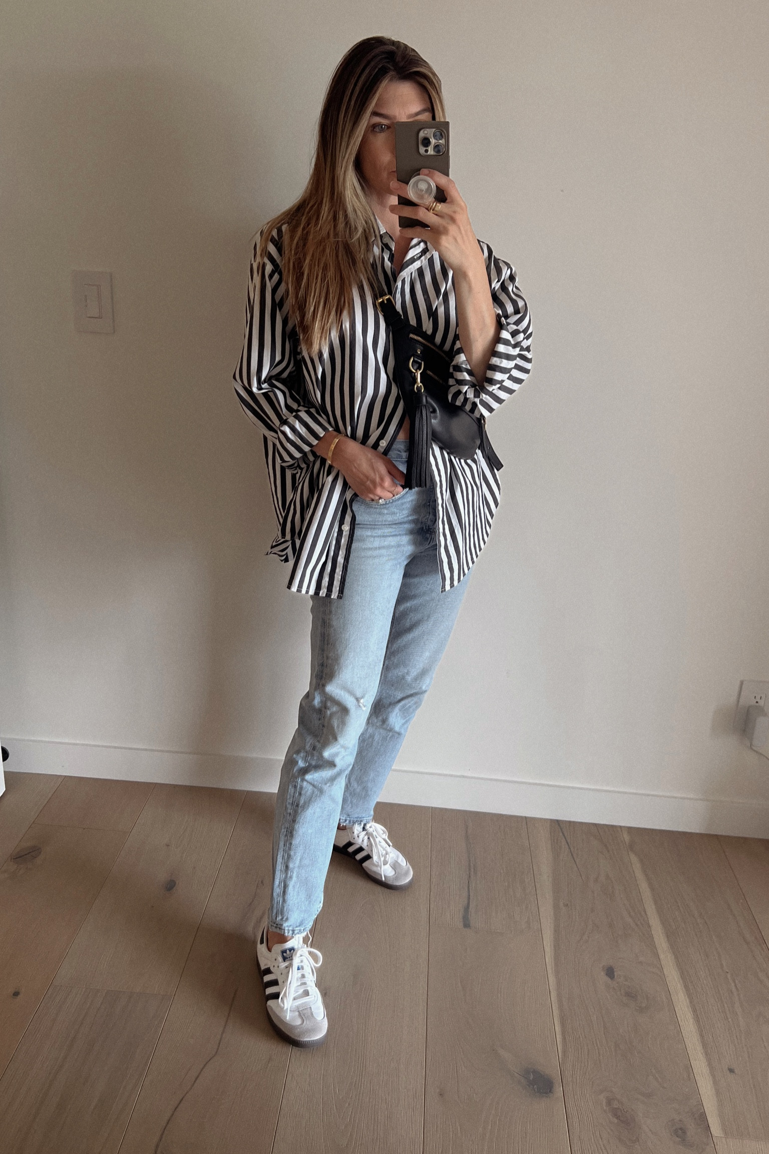 can never go wrong with a classic shirt, let alone a classic stripe 

#LTKstyletip